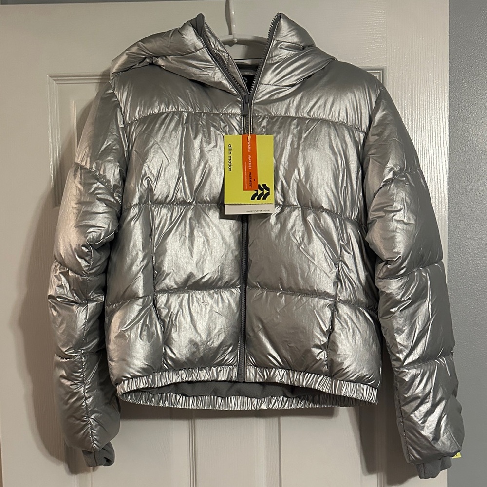 All in Motion Silver Kids Puffer Jacket